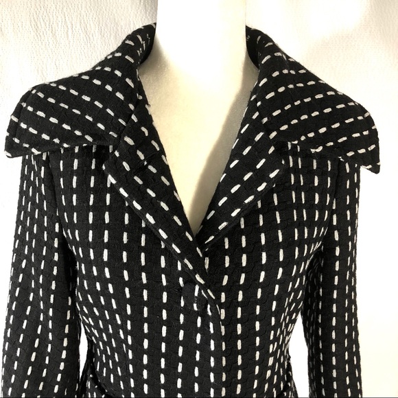 Tulle Black and Gray Crop Jacket with 3/4 Sleeves - Picture 2 of 8